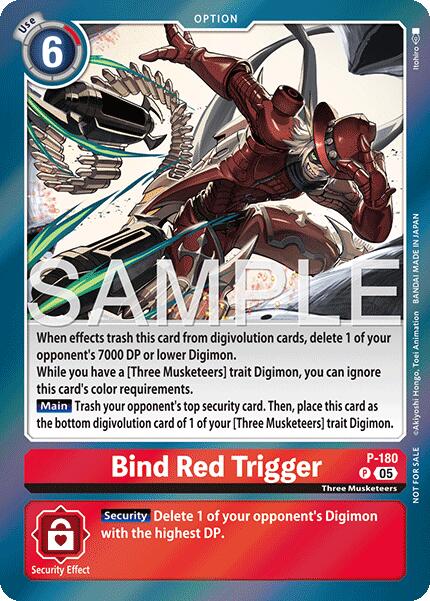 Bind Red Trigger [P-180] (Event Pack 8) [Promotional Cards]