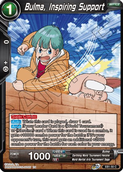 Bulma, Inspiring Support (EB1-50) [Battle Evolution Booster]