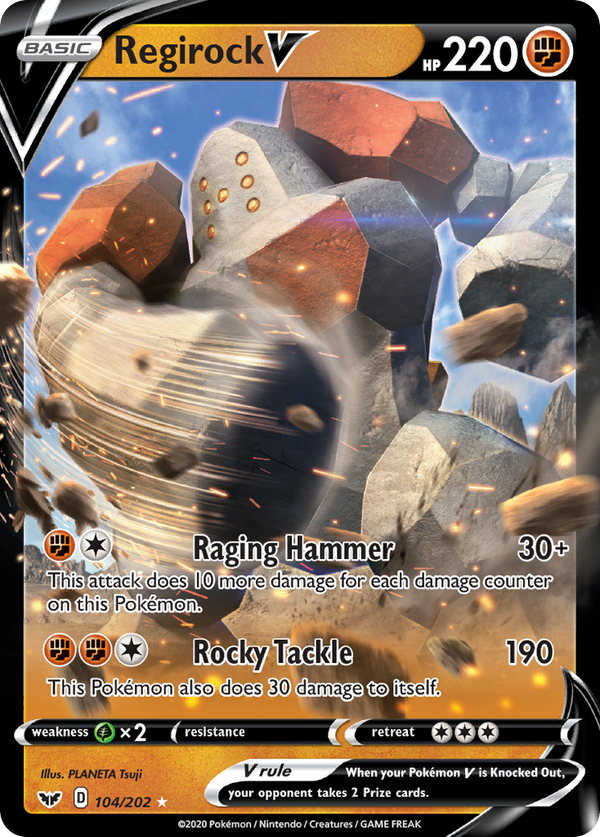 Regirock V (104/202) [Sword & Shield: Base Set]