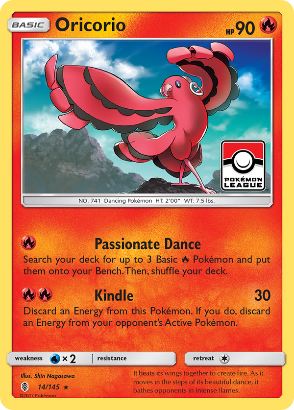 Oricorio (14/145) [Sun & Moon: Guardians Rising]