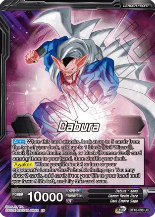 Dabura // Demon God Dabura, Diabolical Awakening (BT16-098) [Realm of the Gods]