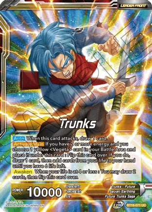 Trunks // SSB Vegeta & SS Trunks, Father-Son Onslaught (BT16-071) [Realm of the Gods]