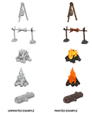 Deep Cuts Miniatures: Camp Fire & Sitting Log