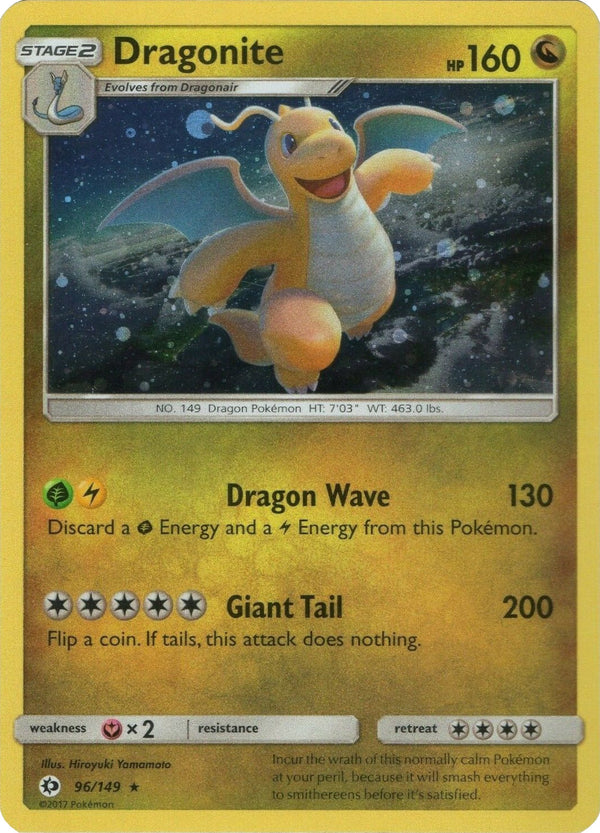 Dragonite (96/149) (Cosmos Holo) [Sun & Moon: Base Set]