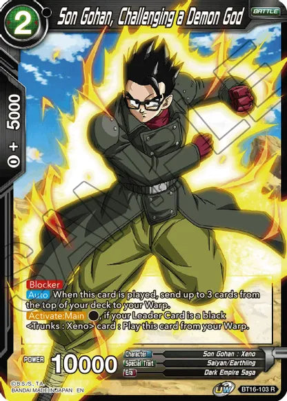 Son Gohan, Challenging a Demon God (BT16-103) [Realm of the Gods]
