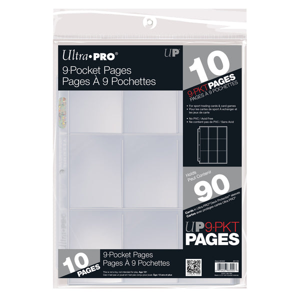 9-Pocket Pages for Standard Size Cards (10CT) | Ultra Pro