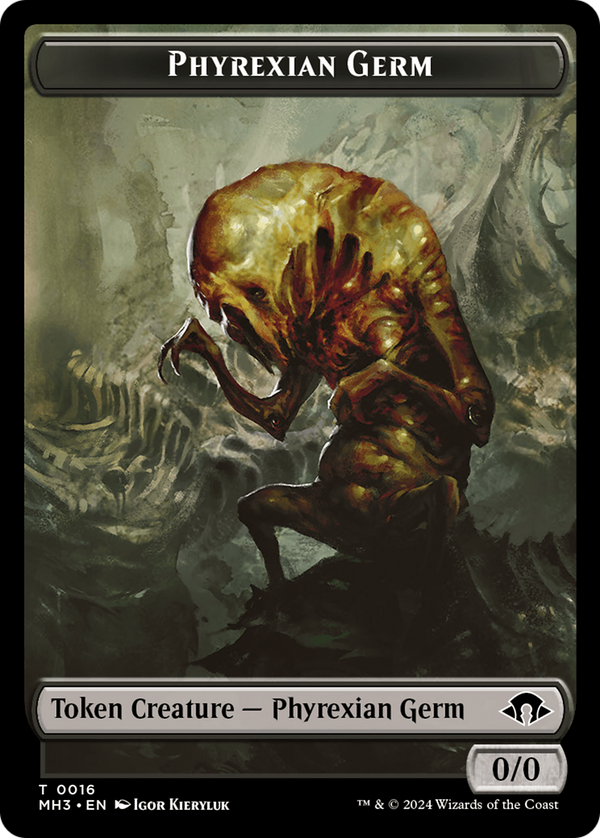 Phyrexian Germ // Plant Double-Sided Token [Modern Horizons 3 Tokens]