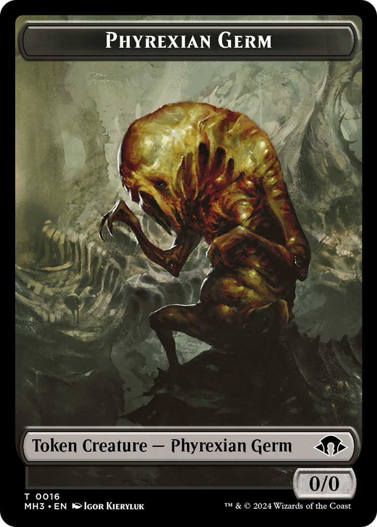 Phyrexian Germ // Fox Double-Sided Token [Modern Horizons 3 Tokens]