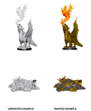 D&D Nolzur's Marvelous Miniatures: Gold Dragon Wyrmling & Small Treasure Pile