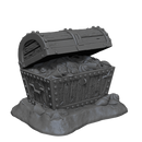 D&D Nolzur's Marvelous Miniatures: Bronze Dragon Wyrmling & Pile of Sea found Treasure