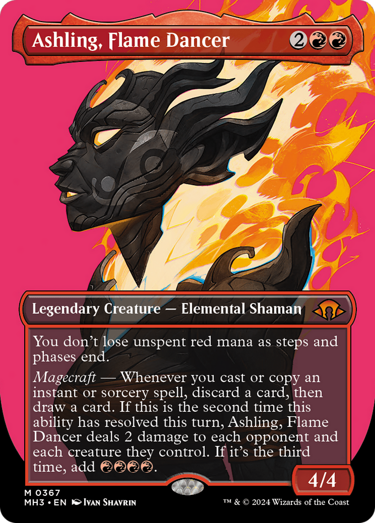 Ashling, Flame Dancer (Borderless) [Modern Horizons 3]