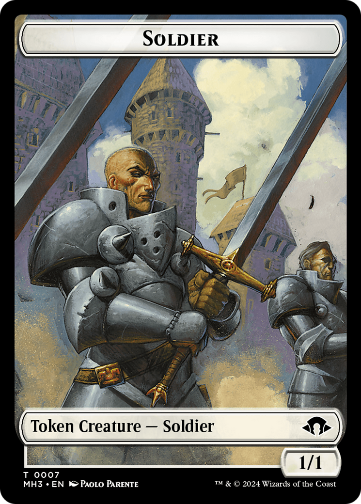 Phyrexian Germ // Soldier Double-Sided Token [Modern Horizons 3 Tokens]