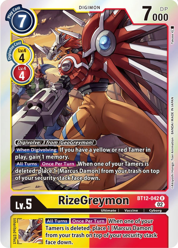 RizeGreymon [BT12-042] [Across Time]