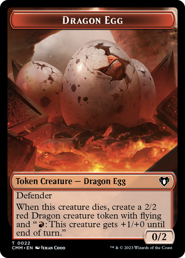 Dragon Egg Token [Commander Masters Tokens]