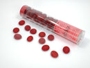 Frosted Red Glass Stones Tube | Chessex