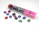 Iridized Assorted Colors Glass Stones Tube | Chessex