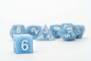 Sharp Edge Silicone Rubber Dice Set: Glacial Debris
