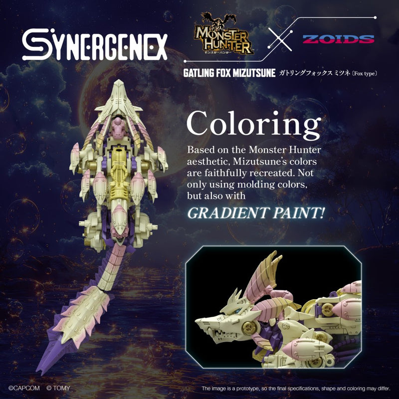 Monster Hunter x Zoids - Gatling Fox Mizutsune | 1/35 Scale