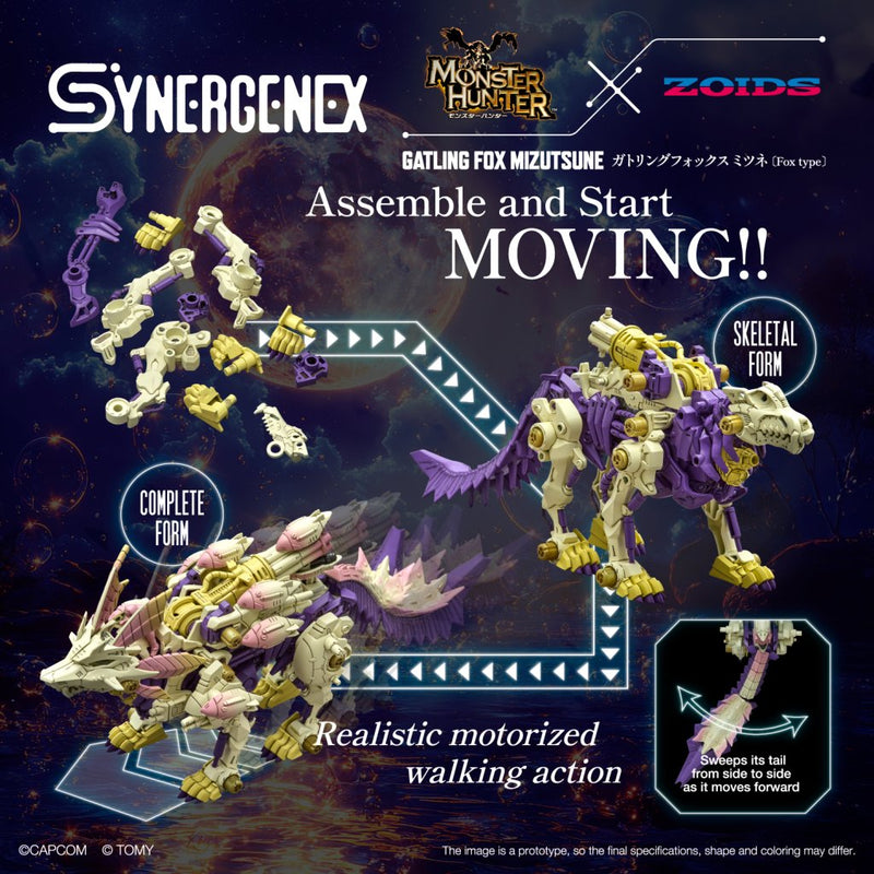 Monster Hunter x Zoids - Gatling Fox Mizutsune | 1/35 Scale