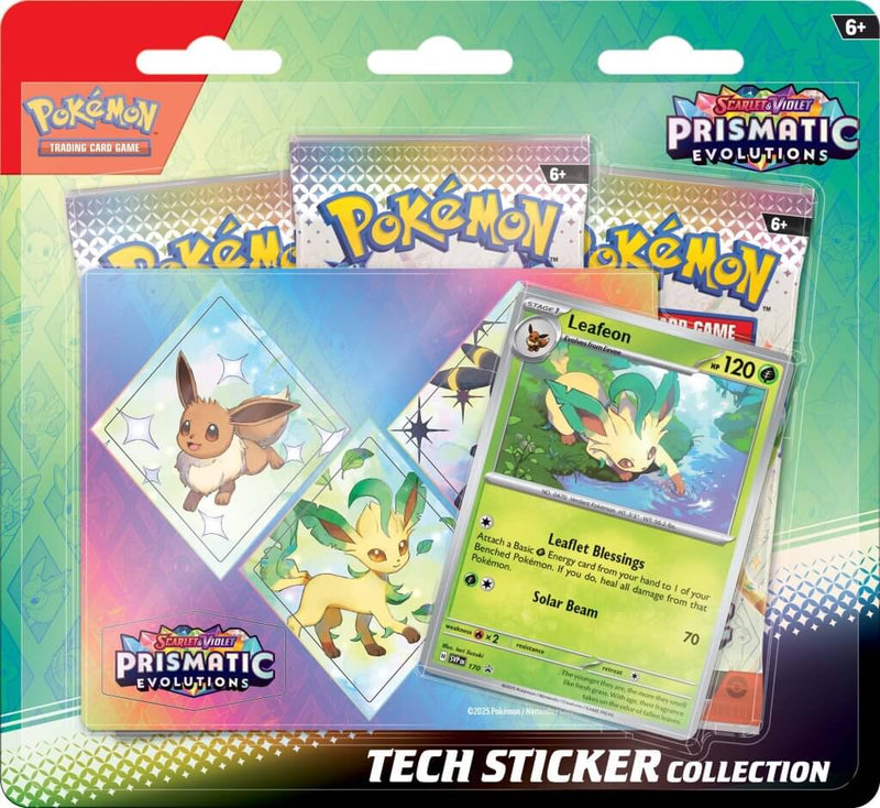 Prismatic Evolutions Tech Sticker Collection (Leafeon) | Pokemon TCG