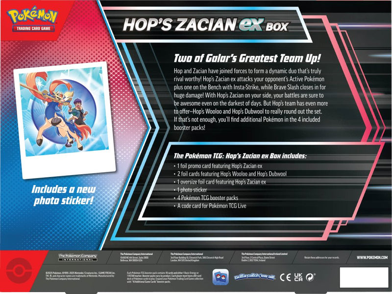 Hop's Zacian ex Box | Pokemon TCG