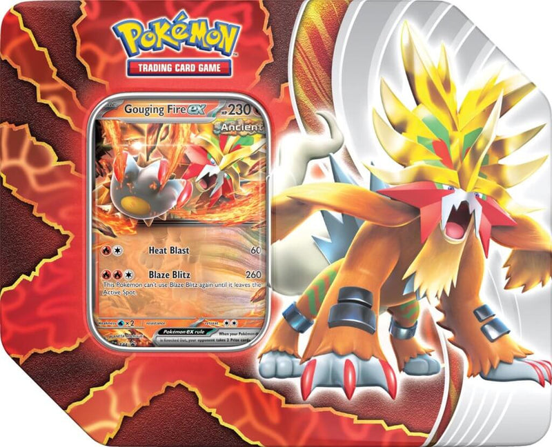 Paradox Destinies Tin: Gouging Fire | Pokemon TCG