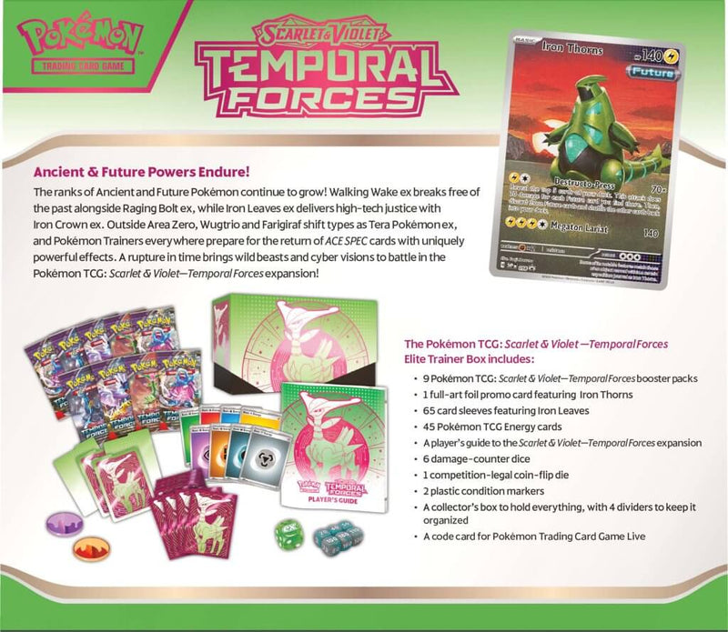 Temporal Forces Elite Trainer Box: Iron Leaves | Pokemon TCG
