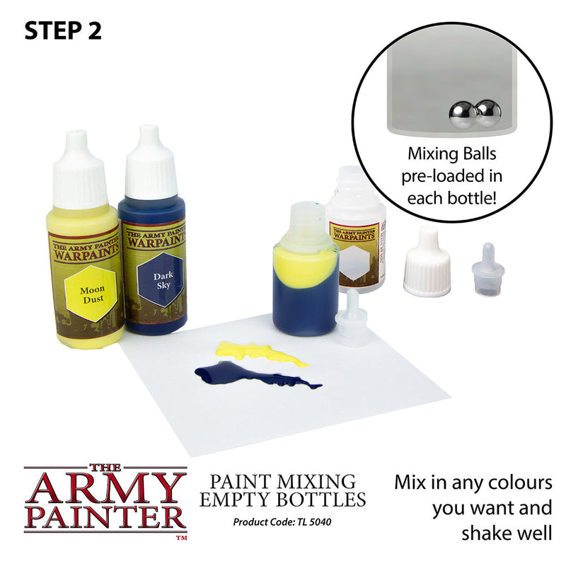 The Army Painter Paint Mixing Empty Bottles