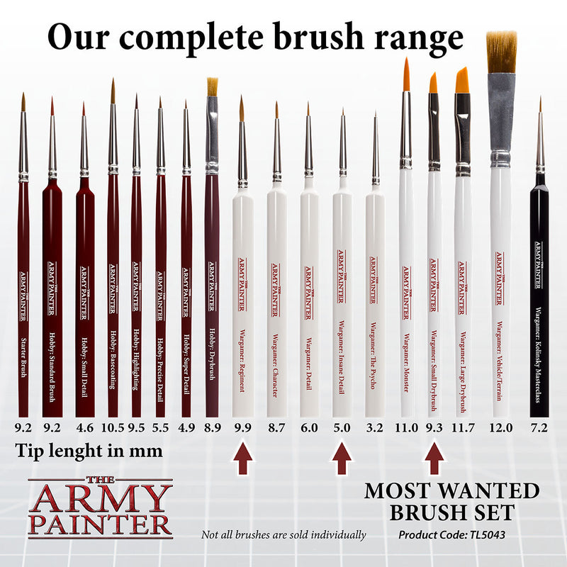 The Army Painter Most Wanted Brush Set