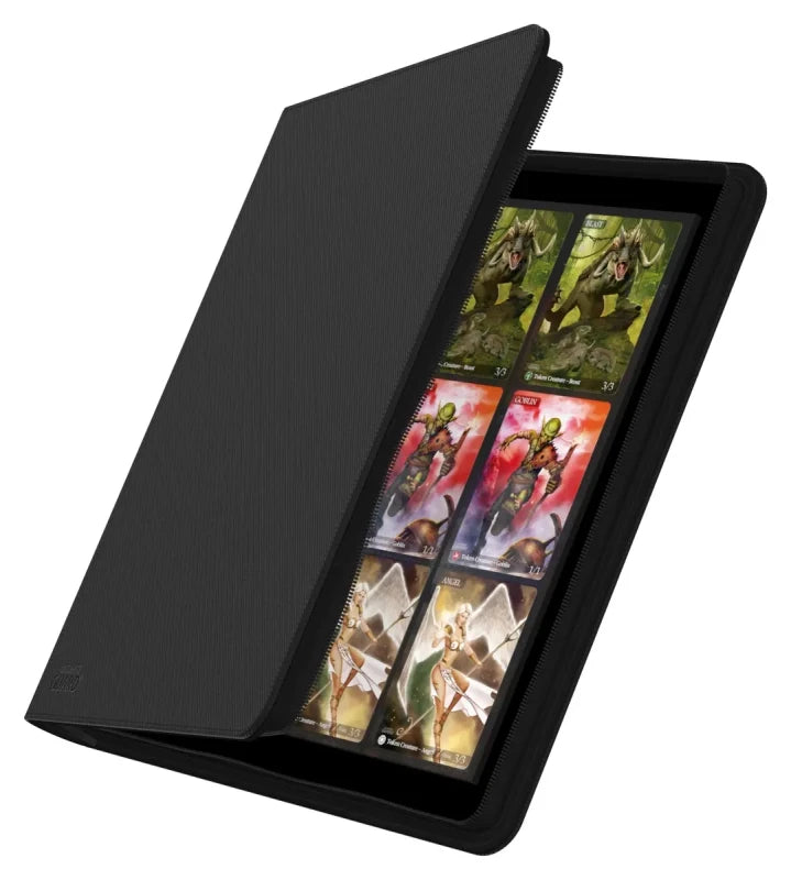 24-Pocket Quadrow Xenoskin Zipfolio 480 (Black)