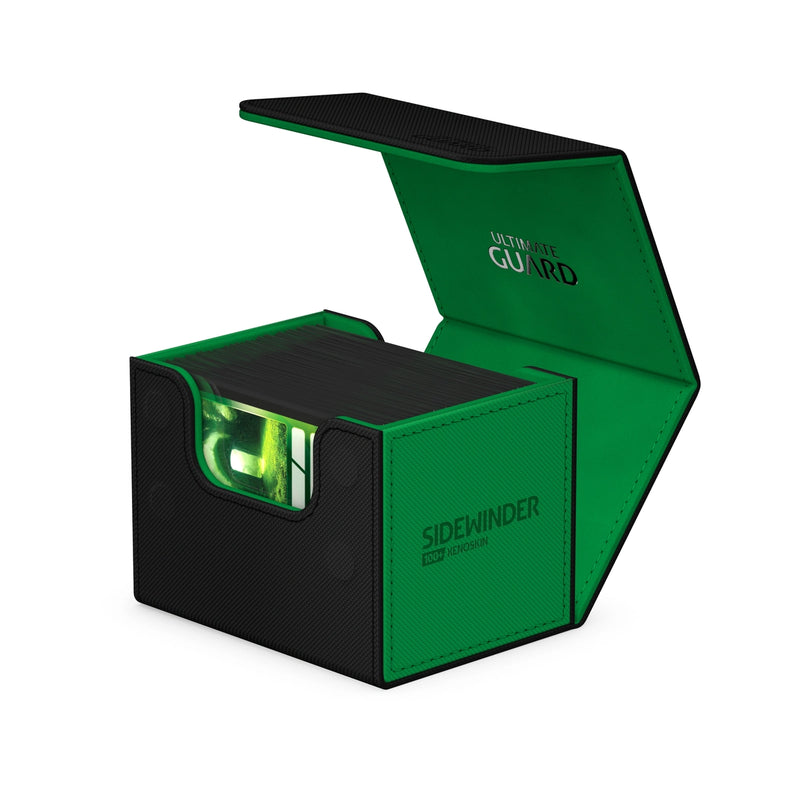 Sidewinder 100+ Xenoskin SYNERGY (Black/Green) | Ultimate Guard