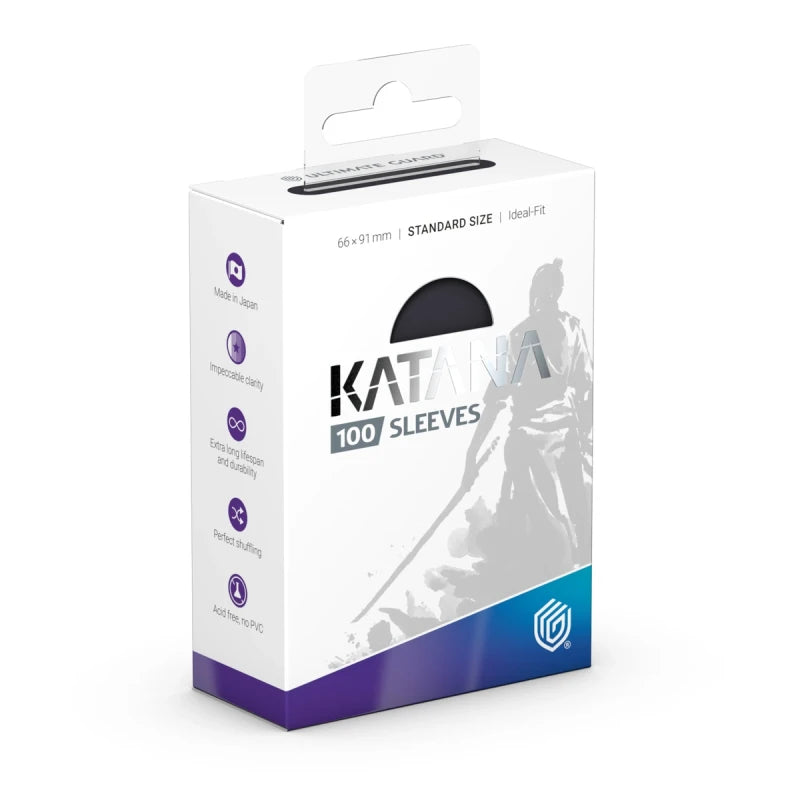 Katana Sleeves Standard Size (100) - Obsidian Shard