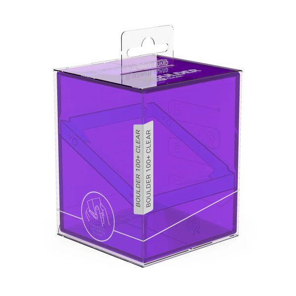 Boulder 100+ Deck Case (Clear - Amethyst) | Ultimate Guard