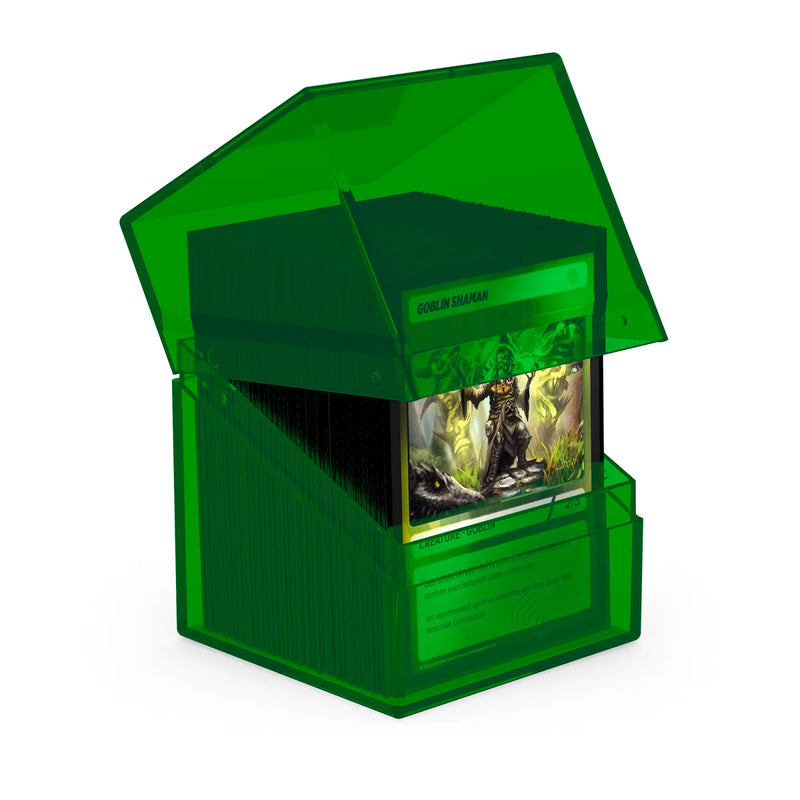 Boulder 100+ Deck Case (Clear - Emerald) | Ultimate Guard
