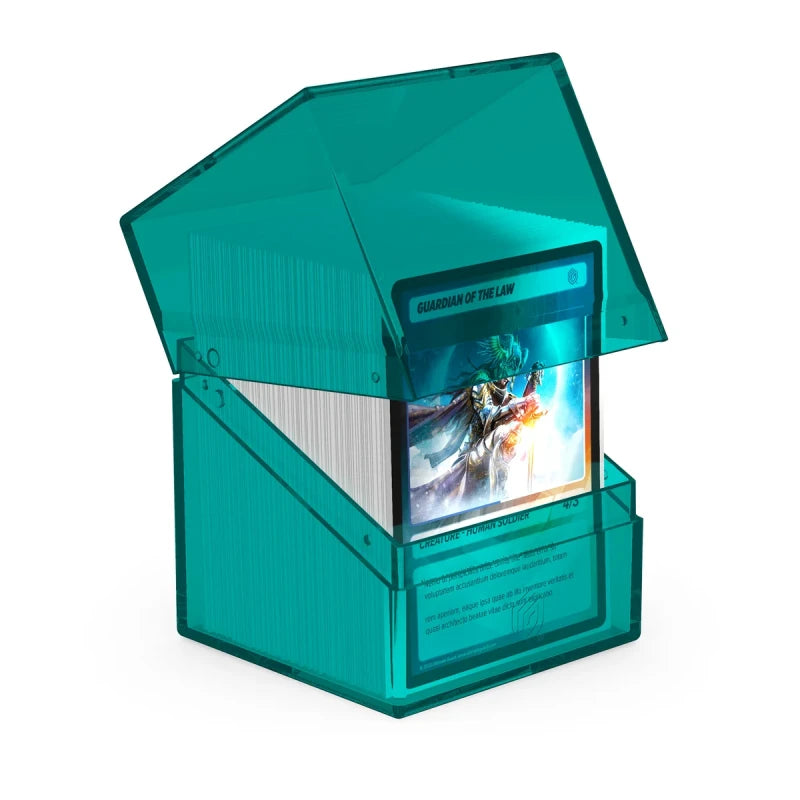 Boulder 100+ Deck Case (Clear - Malachite) | Ultimate Guard