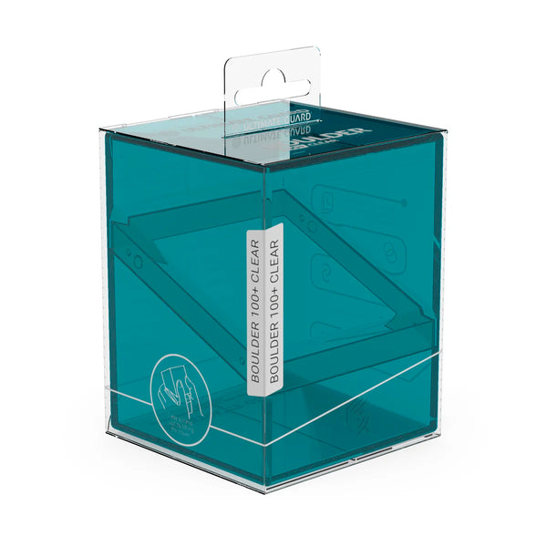 Boulder 100+ Deck Case (Clear - Malachite) | Ultimate Guard