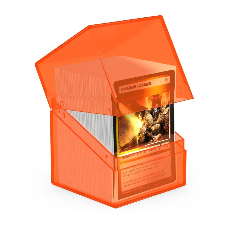 Boulder 100+ Deck Case (Clear - Poppy Topaz) | Ultimate Guard