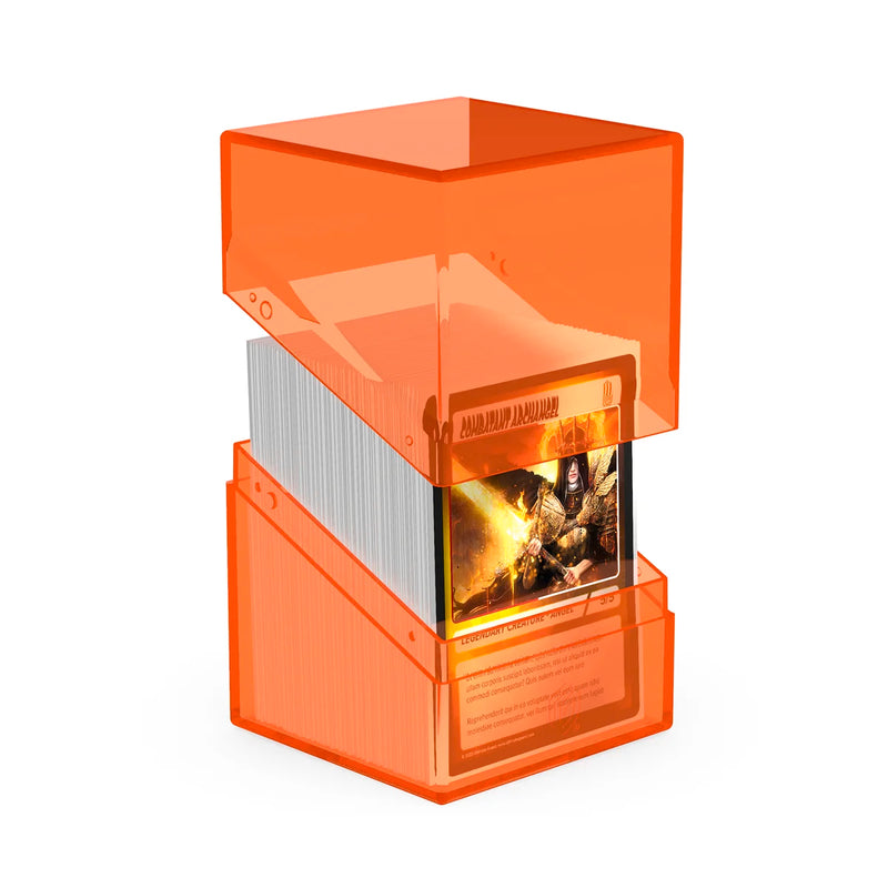 Boulder 100+ Deck Case (Clear - Poppy Topaz) | Ultimate Guard