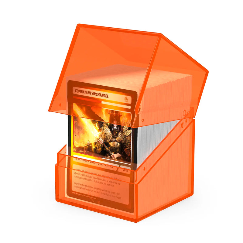 Boulder 100+ Deck Case (Clear - Poppy Topaz) | Ultimate Guard