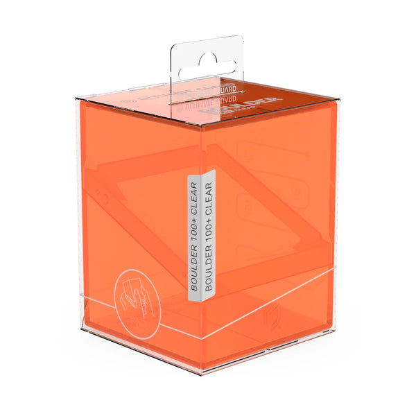Boulder 100+ Deck Case (Clear - Poppy Topaz) | Ultimate Guard