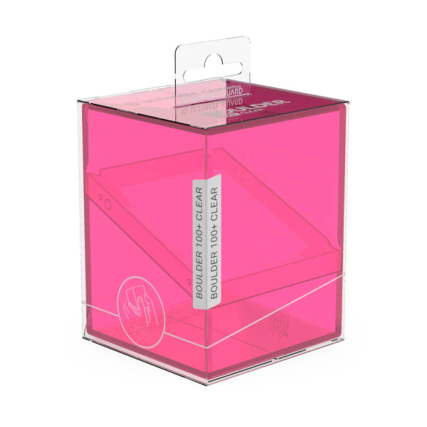 Boulder 100+ Deck Case (Clear - Rhodonite) | Ultimate Guard