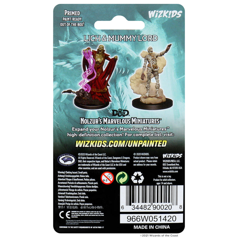 D&D Nolzur's Marvelous Miniatures: Lich & Mummy Lord