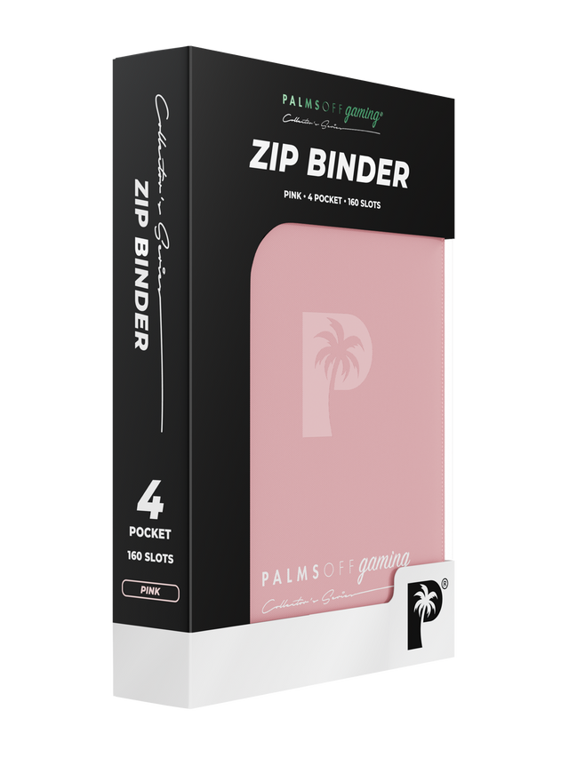 Collector's Series 4 Pocket Zip Binder (Pink) | Palms Off
