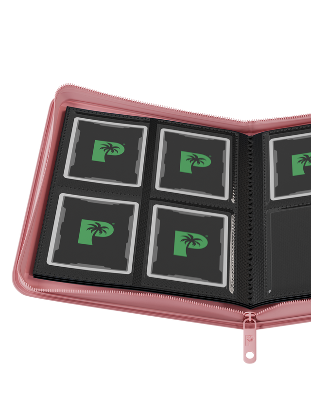 Collector's Series 4 Pocket Zip Binder (Pink) | Palms Off