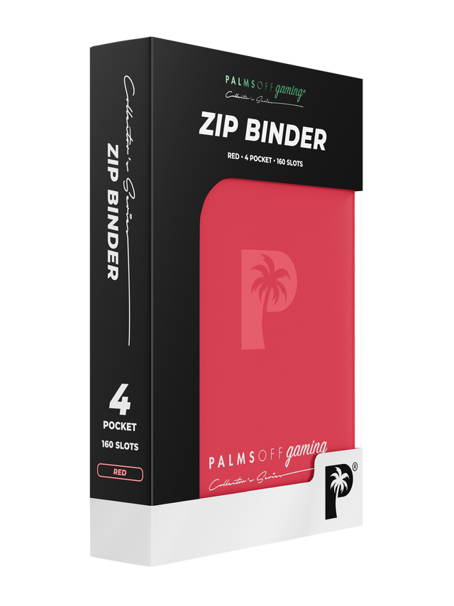 Collector's Series 4 Pocket Zip Binder (Red) | Palms Off