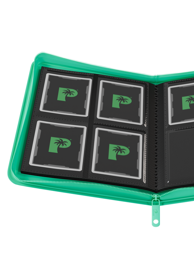 Collector's Series 4 Pocket Zip Binder (Turquoise) | Palms Off