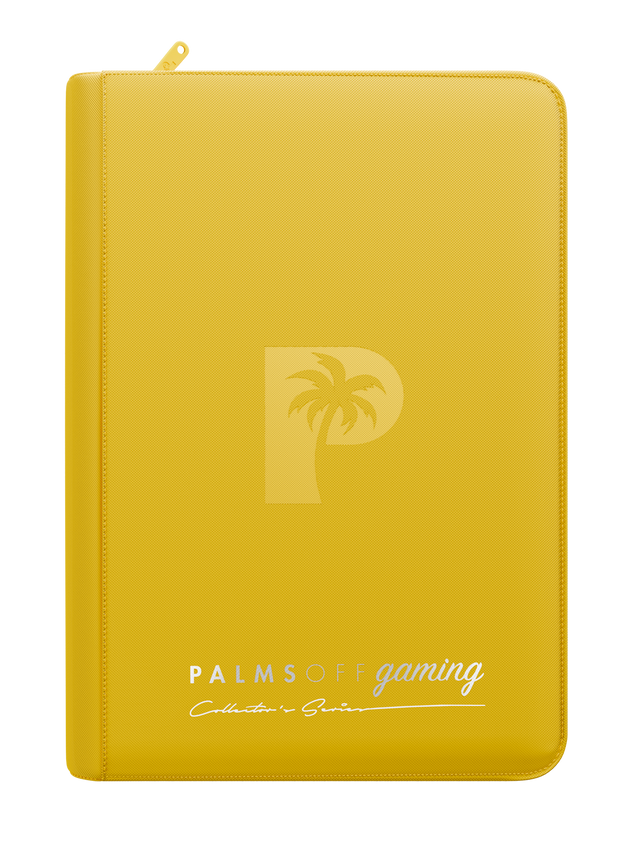 Collector's Series 4 Pocket Zip Binder (Yellow) | Palms Off