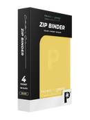 Collector's Series 4 Pocket Zip Binder (Yellow) | Palms Off