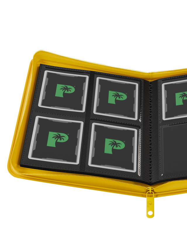 Collector's Series 4 Pocket Zip Binder (Yellow) | Palms Off