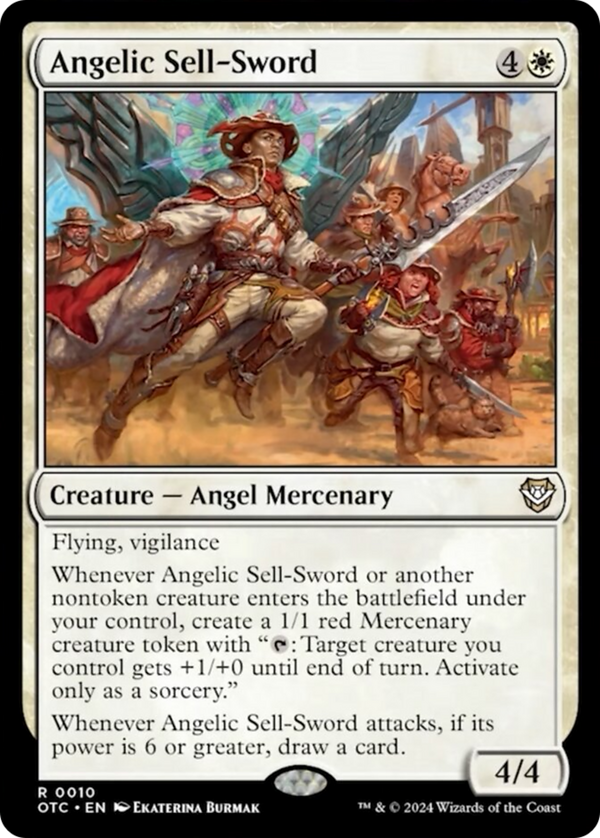 Angelic Sell-Sword [Outlaws of Thunder Junction Commander]